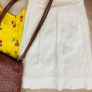 Loft I Vintage Eyelet Skirt I White I L*